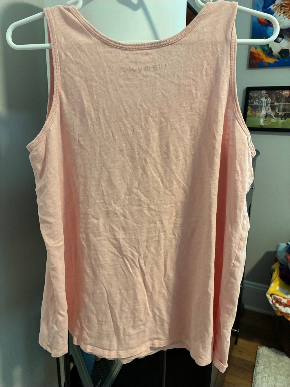 Life Is Good Light Pink Turtle Graphic Tank - Picture 3 of 3